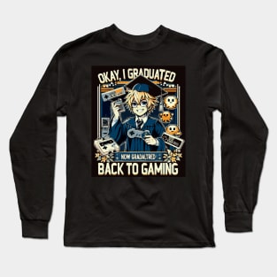 Game On, Grad! - Celebratory Gamer’s Commencement Long Sleeve T-Shirt